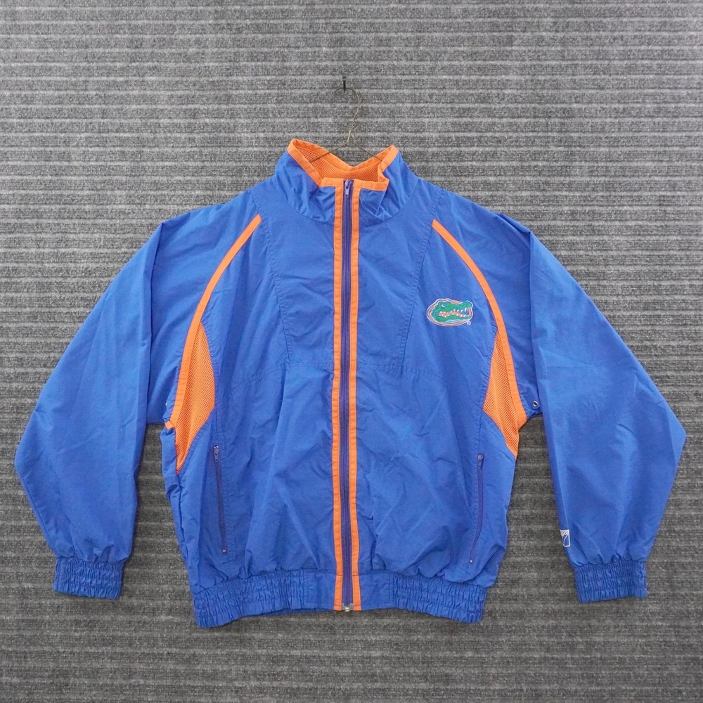 Vintage 90s Logo 7 Florida Gators Windbreaker Jacket Medium Blue NCAA Football